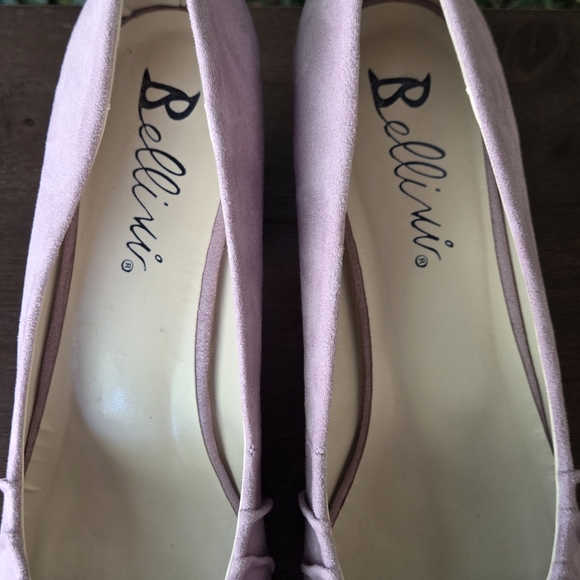 Bellini Vinnie Pleated Block Heel Pump Lavender Purple Women Size 11 EUC *Flaw* - Picture 14 of 14